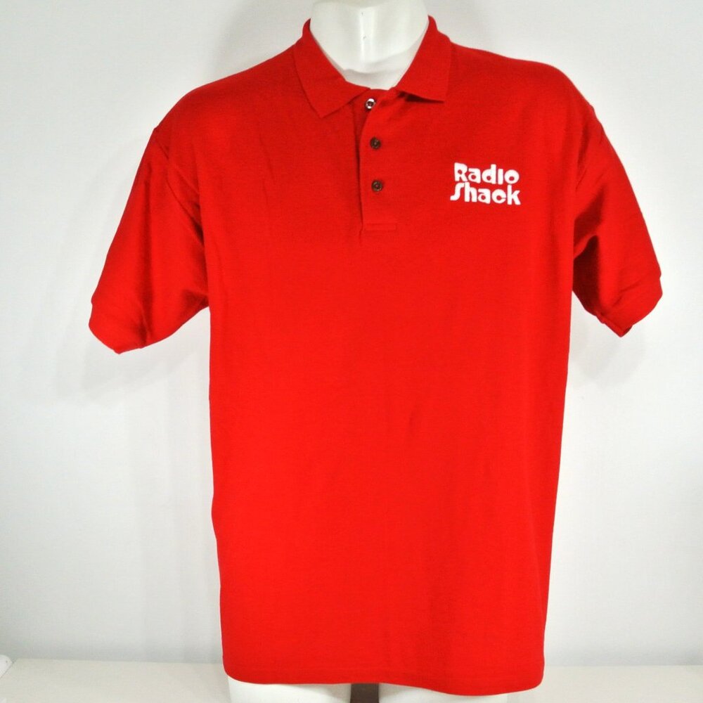 RADIO SHACK Vintage Electronics Polo Shirt Employee Uniform NEW Size M Medium